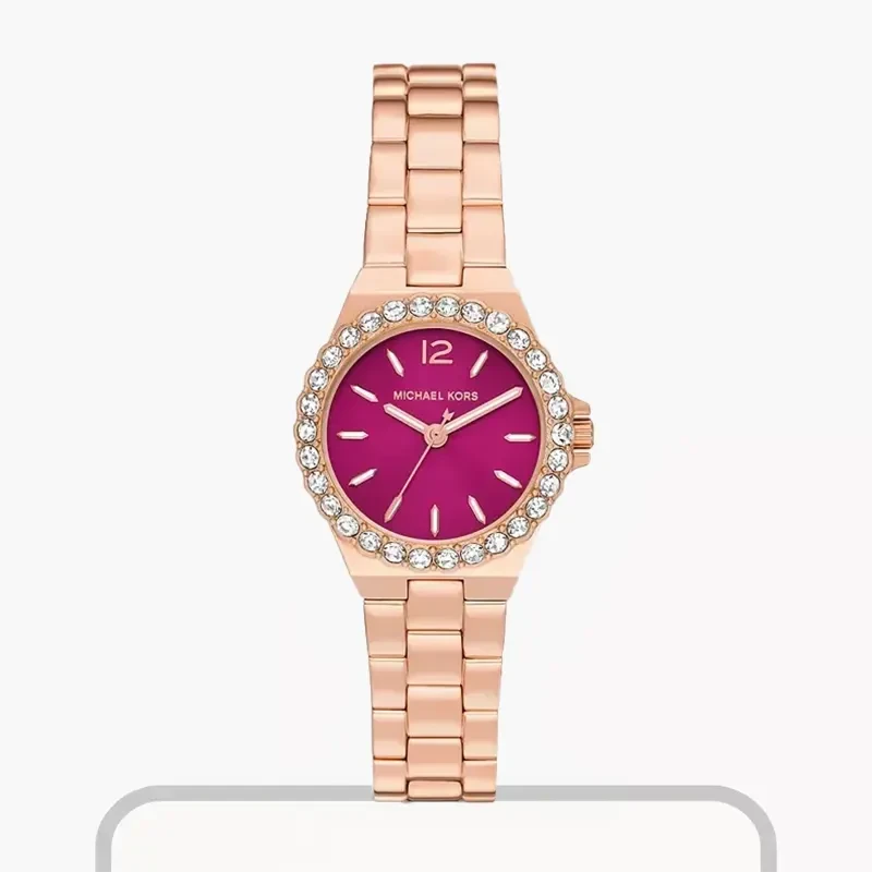 Michael Kors Mini Lennox Rose Gold-Tone Ladies Watch- MK7396